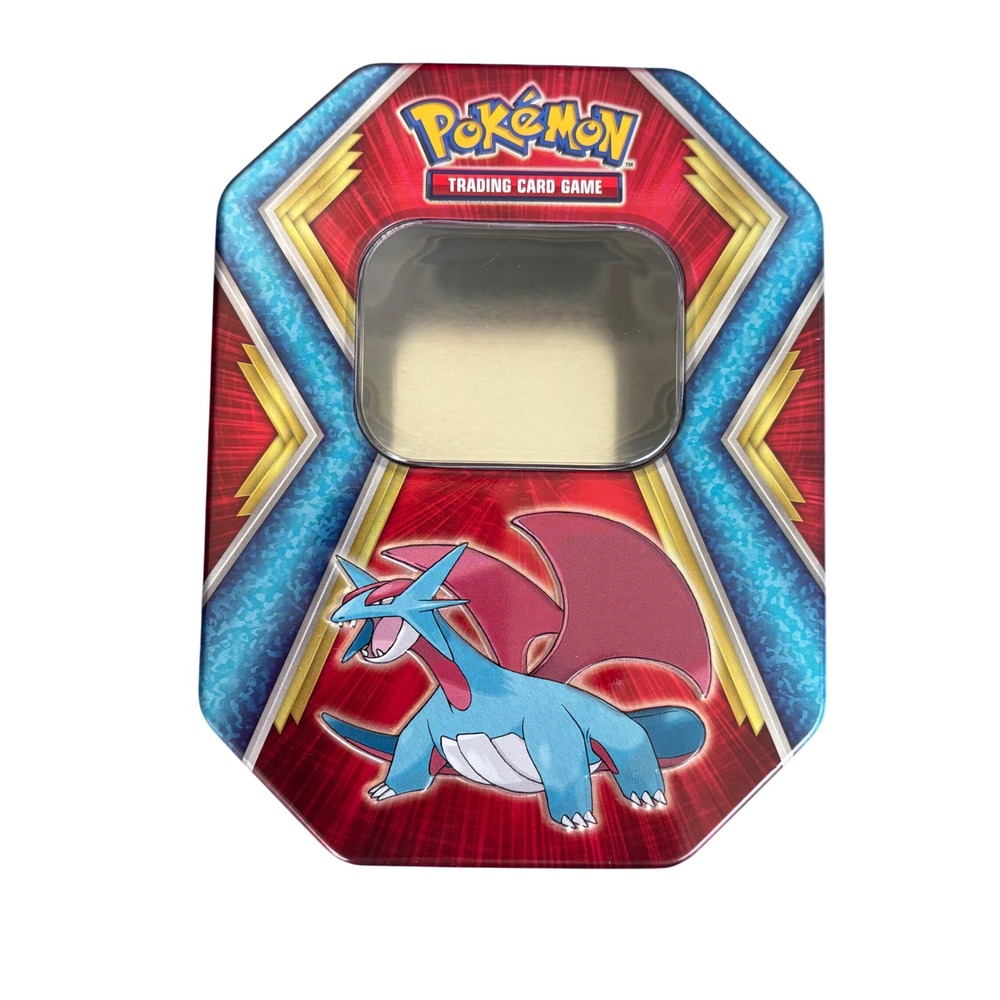 Pokemon TCG Salamence Tin Empty Metal Case 2019‎ Dragon Type Storage Box